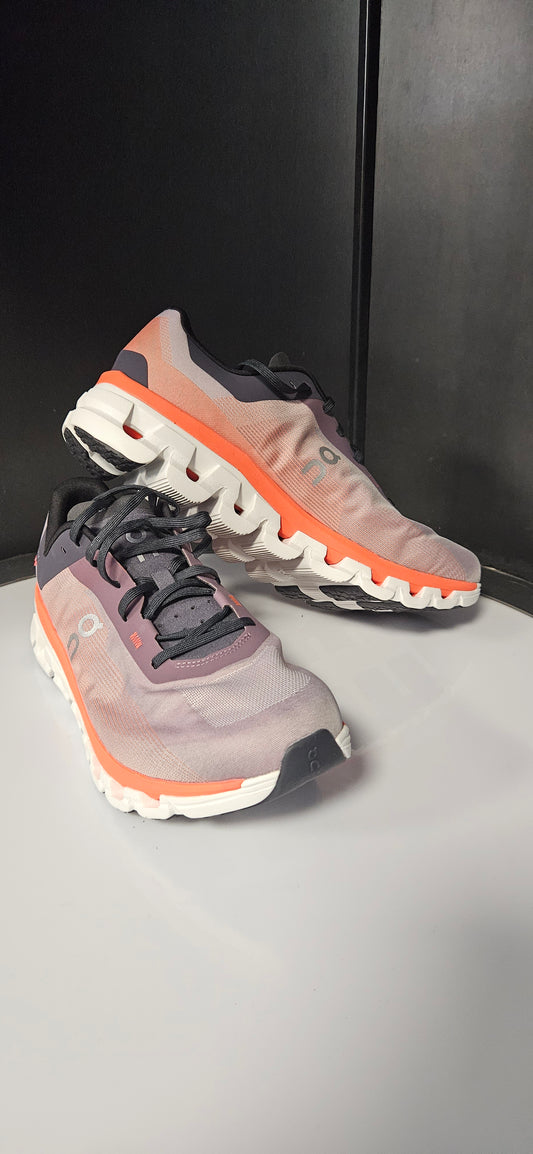 Mens On Cloudflow 4 In Orange And Purple