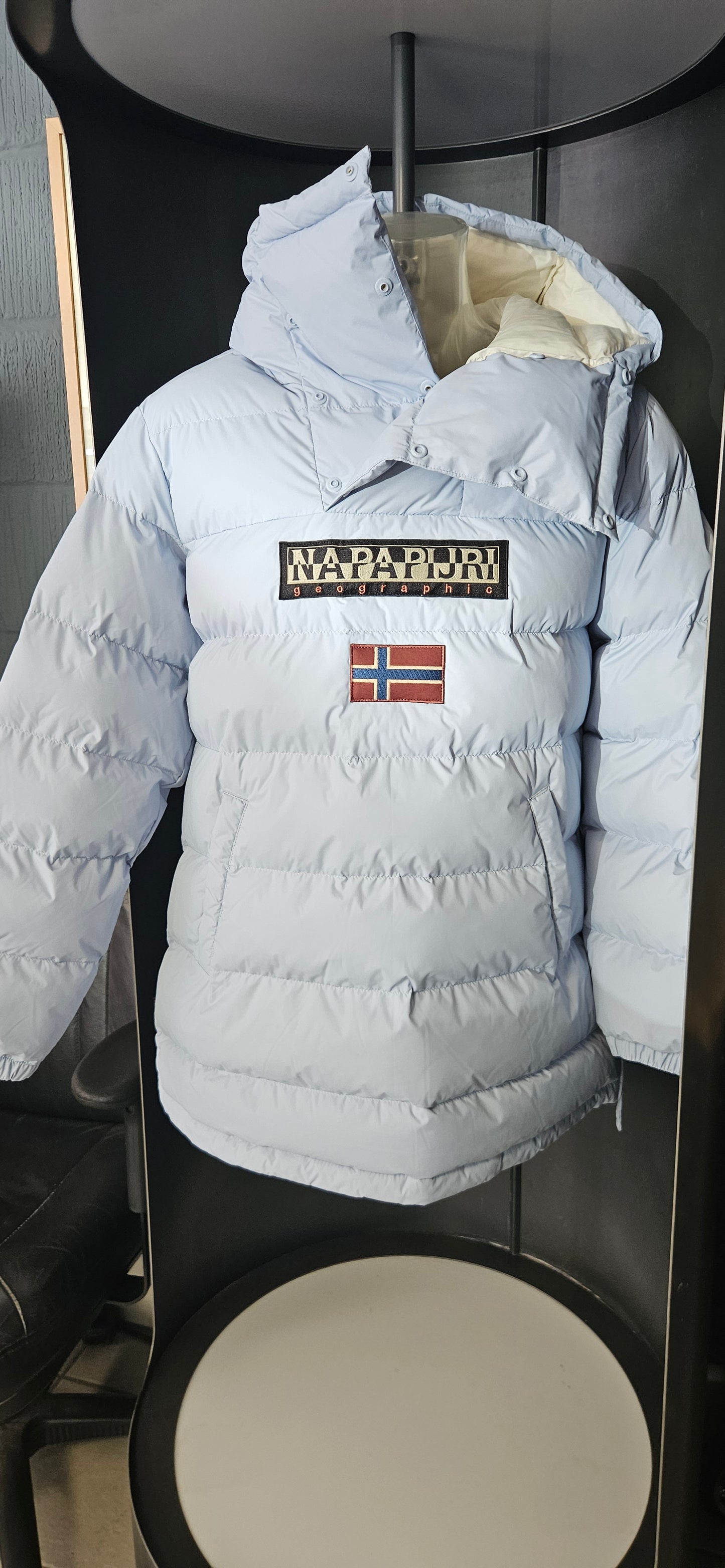 Jacket Napapijri Women Northfarer Puf L Blue Subdued Size XL