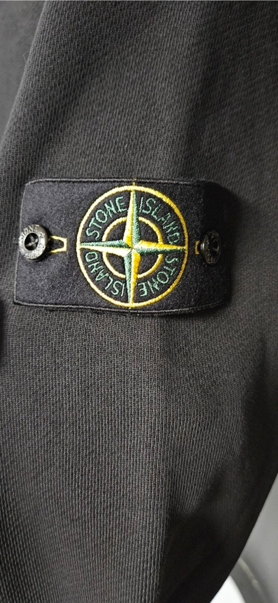 Stone Island Old Effect Crewneck Sweatshirt Black Size small Rrp £320