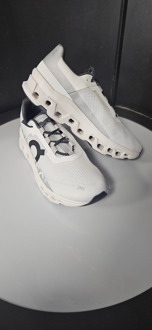 On Cloudmonster All White Size 10 Rrp £160