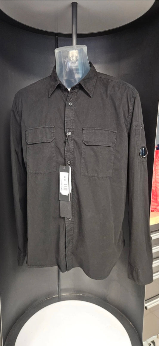 CP Company Gabardine Shirt - Mens UK  - Black XL Rrp £235