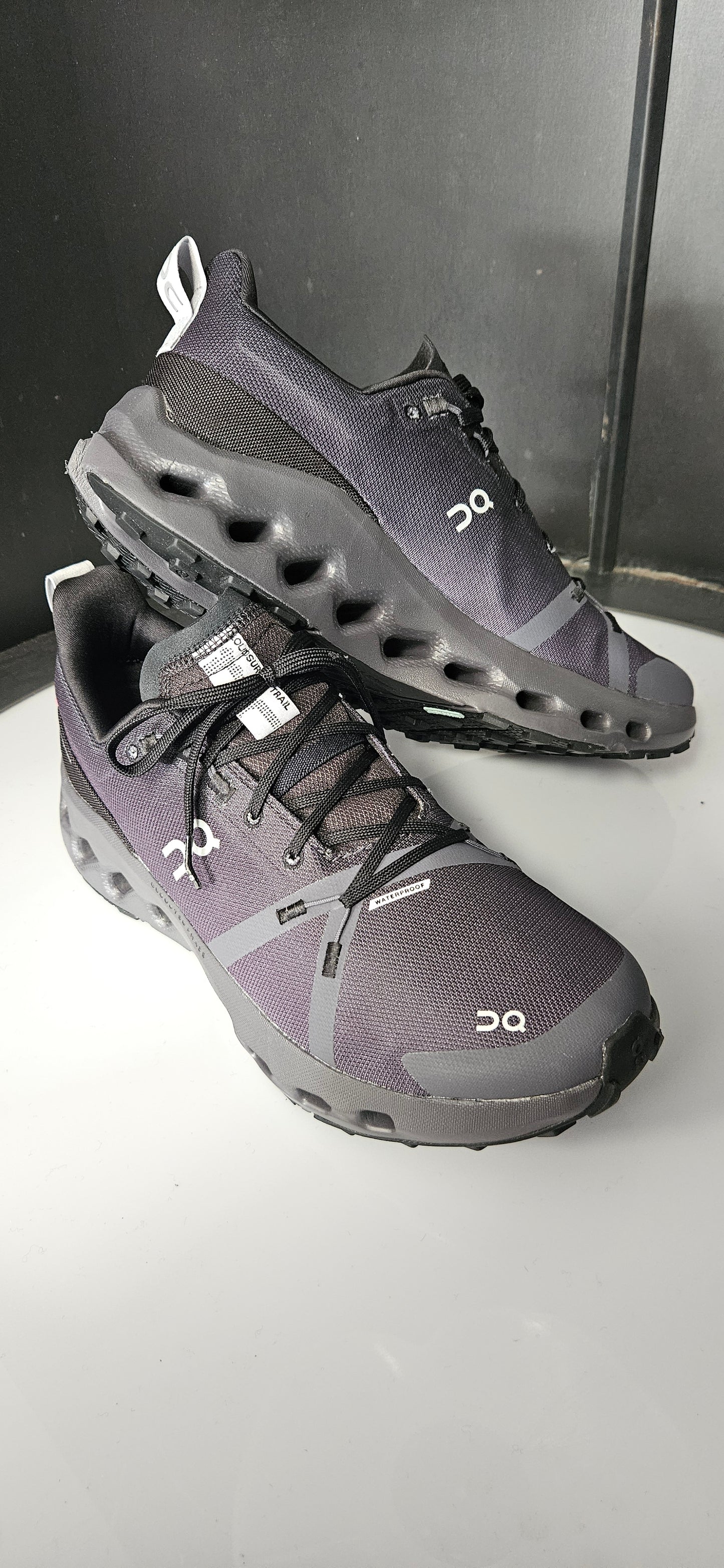 Women's Cloudsurfer Trail Waterproof Black /Eclipse Size 7.5 Rrp £150