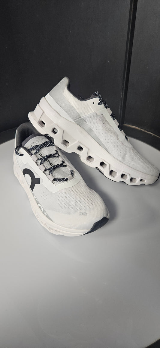 On Cloudmonster All White Size 8 Rrp £160