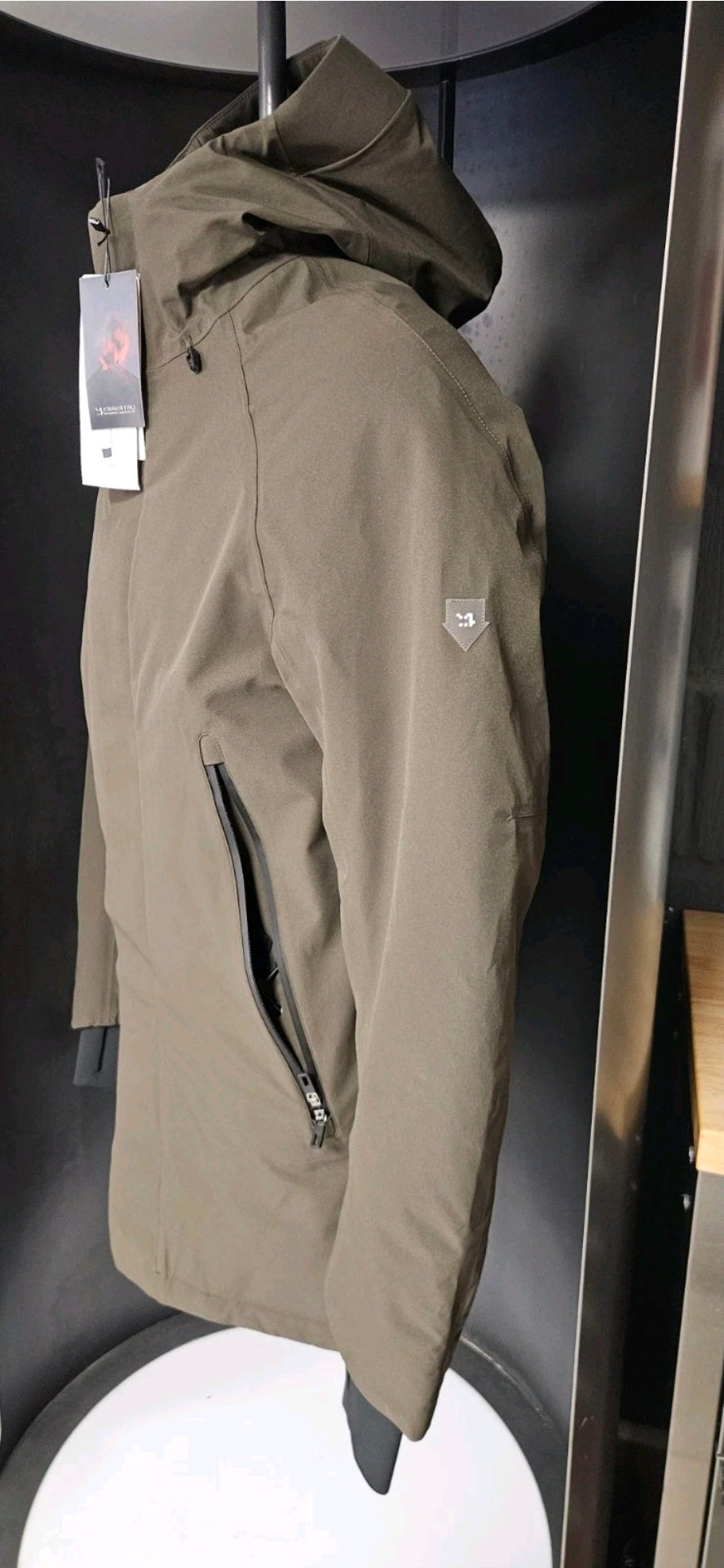 Jacket Krakatau Men Dsup Technical Parka Coffee Green In Size Small Rrp £390